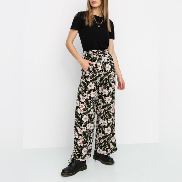 Volcom Coco Beach Pants Womens Medium /8 multicolor (black combo) - Picture 1 of 15